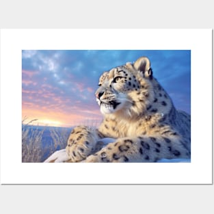 Snow Leopard Animal Nature Majestic Wild Posters and Art